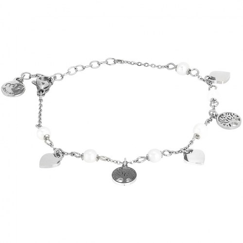 Bracciale con pendenti forma cuore e albero della vita MK/BR06 Boccadamo.